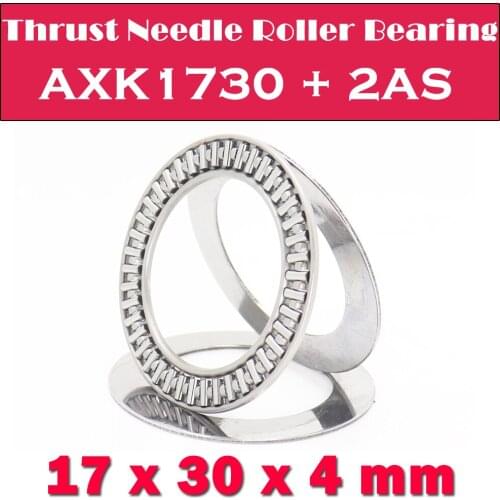 AXK1730 + 2AS Thrust Needle Roller Bearing With Two AS1730 Washers 17*30*4 mm ( 10 Pcs) AXK1103 889103 NTB1730 Bearings