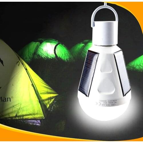 White 220v 110v E27 Cob Solar Led Emergency Lighting Lamp Bulbs for Home House Garden Outdoor camping excursion Beach