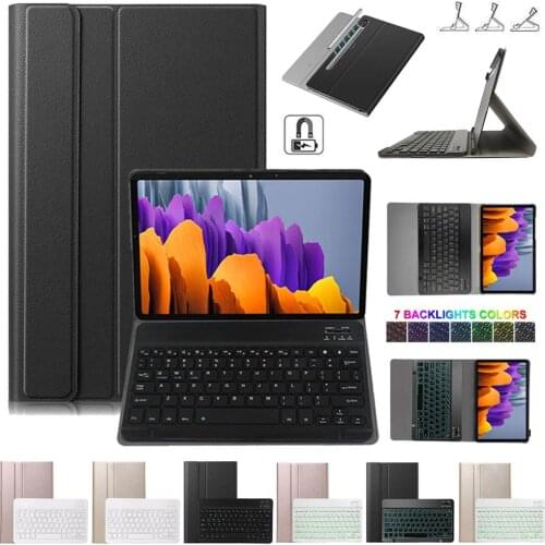 Bluetooth keyboard Tablet case For Samsung Galaxy Tab S7 11inch T870/875 2020 Detachable Wireless keyboard Stand Magnetic Cover