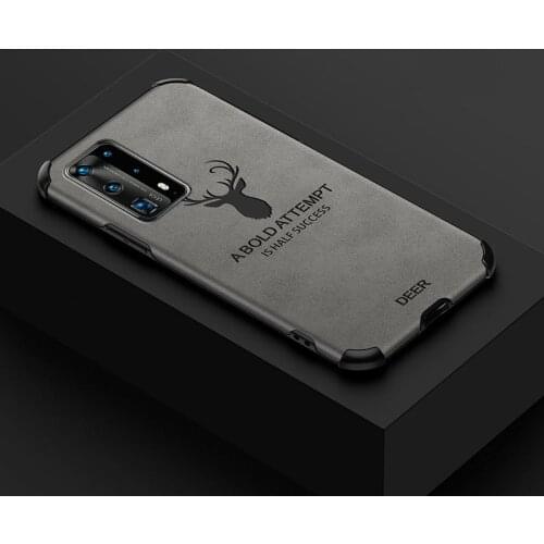 Case for Huawei P40 Pro Mate 30 Pro Nova 7 Pro 7SE 7i 5t Deer PU Leather Shell Air Corner Shockproof Protective Phone Case Cover