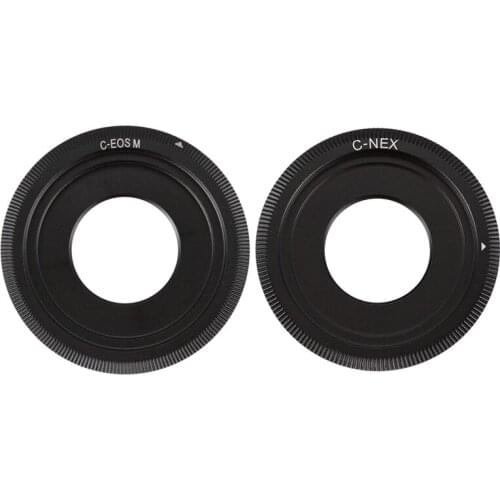 Black C-Mount Cine Movie Lens for Canon EOS M M2 M3 Camera Lens Adapter Ring CCTV Lens C-EOS M with Black C Mount Lens for SONY
