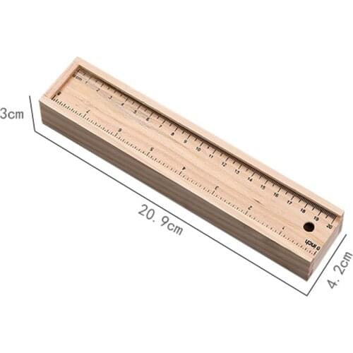 12pcs/set Wood Pencil HB Colored Pencils Wood Pencil Box Wood Sharpenr Wood Ruler Box Pencil Case School Office Mutli-color Pen