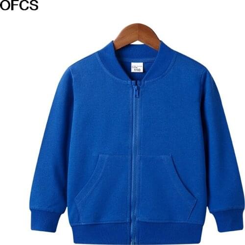 Children Jacket Kids Boys Coat Spring Autumn Sweatershirt Cotton Cardigan Zipper Clothes Unisex Clothing Children Sports Jacket