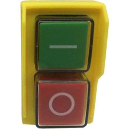 DZ04 4 pins Waterproof Electromagnetic Push Button Switches Start Stop Switch for Grinding Machine 250VAC 8(6)A