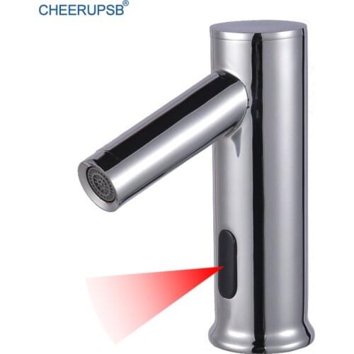 Infrared Motion Sensor Faucet Bathroom Hot Cold Water Mixer Tap Smart Automatic Touchless Grifo DN15 Copper Inductive Torneiras