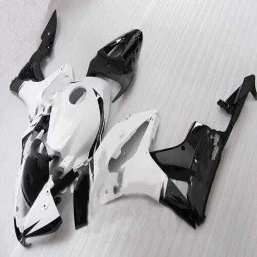 Injection mold Fairing kit for Honda CBR600RR 07 08 CBR 600 RR F5 CBR 600RR 2007 2008 White gloss black Fairings set D