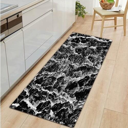 The New Entrance Doormat Home Kitchen Mat Water Ripple Decorative Living Room Balcony Rug Washable Non-Slip Bathroom Carpet