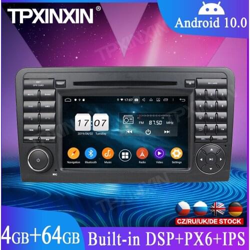 For Mercedes-Benz ML Class W164 Android 10.0 Car GPS Navigation DVD Player Head Unit Auto Radio Tape Recorder Multimedia Player