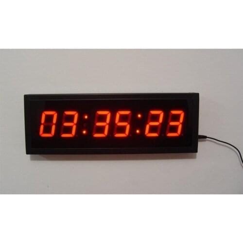 Multifunction Digital countdown Clock 2.3'' 6Digits Crossfit Timer LED Interval Timer Stopwatch For Gym Fitness Training Garage