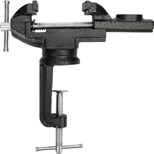 Muliti-Funcational Bench Vise Mini Rotating Tables Screws Vise Bench Clamp Screws Vise for DIY Crafts Mold Fixed Repair Tool WWO