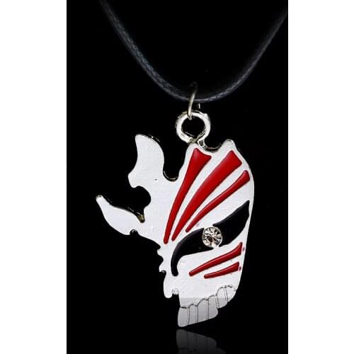 MQCHUN Anime Bleach Kurosaki ichigo Arrancar Mask Logo Metal Pendant Necklace For Men Women Jewelry Accessories Cosplay 2017