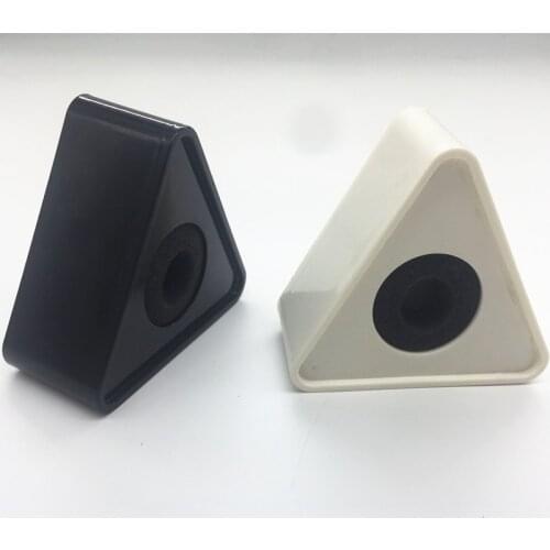 New Black/White Hole Triangular Mic Microphone TV Interview Logo Flag Station DIY