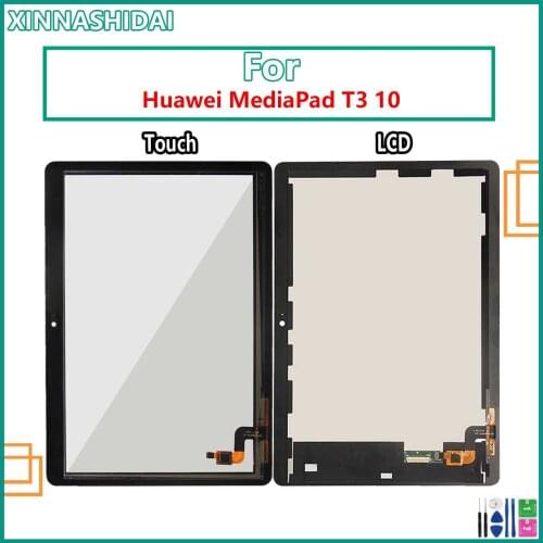 LCD For Huawei MediaPad T3 10 AGS-L03 AGS-L09 AGS-W09 T3 LCD Display Touch Screen Digitizer Assembly + Frame For Mediapad T3 10