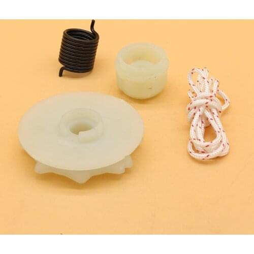 Recoil Spring Starter Pulley Hub Rope Kit For HUSQVARNA 137 142 235e Garden Chainsaw Parts