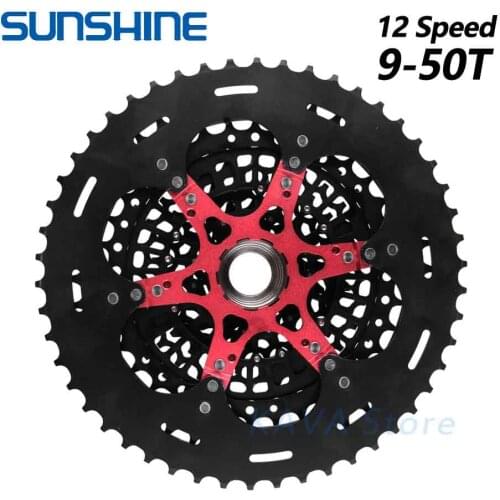 SUNSHINE MTB mountain bike cassette parts 12 speed 9-50T XD Ult rainbow flywheel compatible SRAM XD Flower drum tower