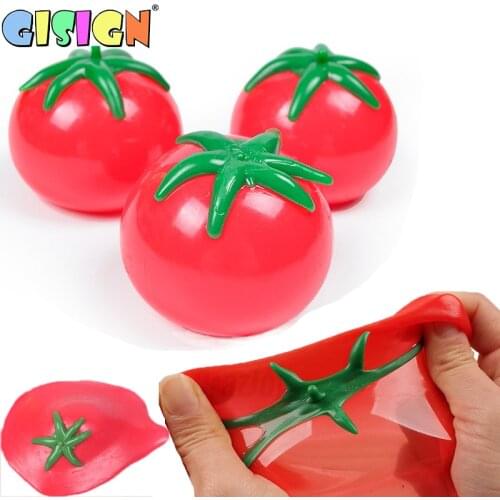 Splat Fruits Toys Pack Sticky Needoh Balls Slow Rising Squishy Anti Stress Ball Toys Squishies Throw Toys Adult Kids Gift