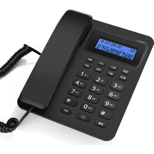 Fixed Telephone Landline for Home Office, Corded Telephone Business with Backlit, Fast Dial, Adjustable Volume, VIP Setting