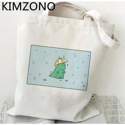 Dinosaur shopping bag grocery canvas bolsas de tela handbag bag bolsas reutilizables boodschappentas sacolas