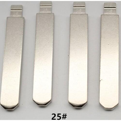 VVDI OEM 10Pcs 25# Metal Uncut Flip KD Remote Key Blade For Honda Mid Slot