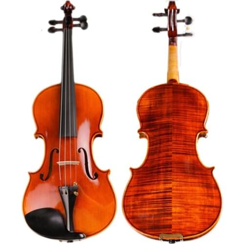 High -end Hand-craft Violin 20 Years Naturally Dried Stripes Maple Professional Spirit Varnish Violino TONGLING Brand
