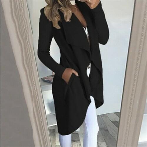 Cardigan Women Long Sleeve New Female Elegant Pocket Solid Color Outerwear Sweater High Quality Jacket Autumn Spring Clothes