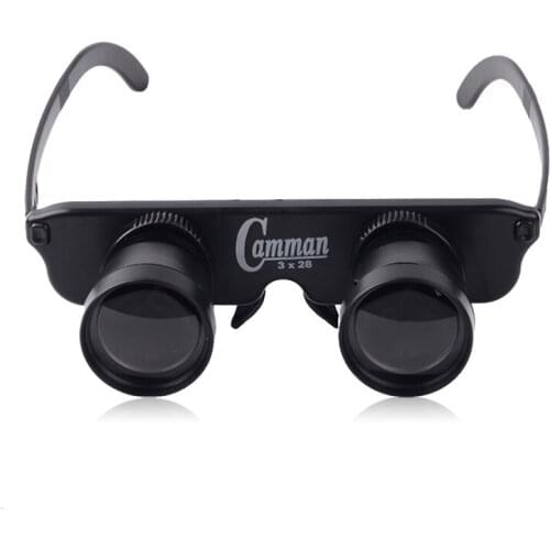 1* Portable 3x28 Magnifier Glasses Style Outdoor Fishing Optics Binoculars Telescope Magnification Eyeglass High Quality