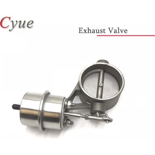 1PCS 63mm Stainless Steel Exhaust Control cutout Valve Set With Vacuum Actuator Closed Style