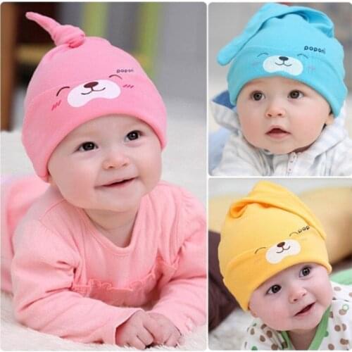 1pc/ lot New Baby Hat Baby Knitting Beanies Child Sleep Hat Toddler Cap Kids Newborn Clothing Accessories Hat
