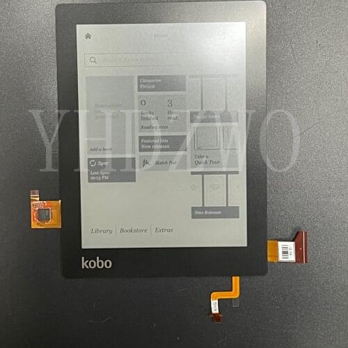 100% original 6" e-ink ED060XH3 touch+ Backlit E-ink Screen For kobo aura(non HD) 6.0 inch eReader LCD Display