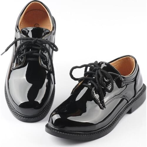 2019 Spring Autumn Children Leather Shoes Classic Vintage Tassel Boys Girls Oxford Shoes Kids PU Leather Lace-Up Shoes