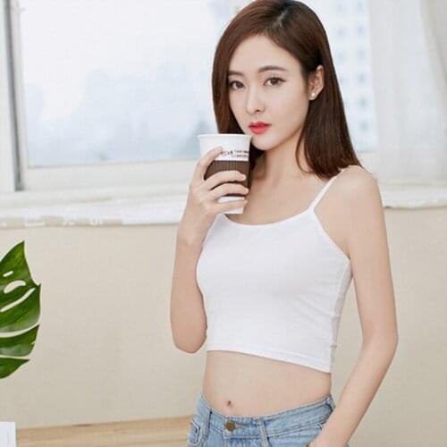 2019Fashion Womens Summer Camis Tank Tops Sleeveless Cotton Bustier Unpadded Bandeau Vest Crop Top Seamless Bralette Tees 190408