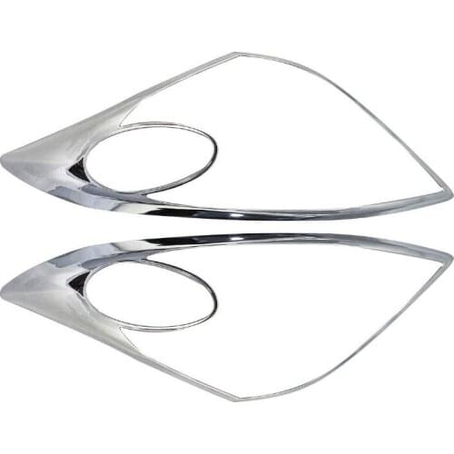 For Toyota Wish 2002 2003 2004 2005 ABS Head Light Lamp Cover Trim Frame Protector Sticker Car Styling Accessory