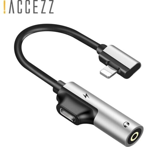 !ACCEZZ For Apple Adapter Fast Charging For iphone X 8 7 10 Plus XS MAX XR Listening 3.5mm Jack Earphone Connector AUX Splitter