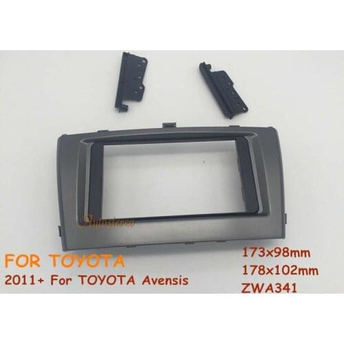 11-341 Car Radio Fascia multimedia Frame Kit For TOYOTA Avensis 2011+ Facia Panel Trim Dash CD 2 Double Din Audio Bezel dash