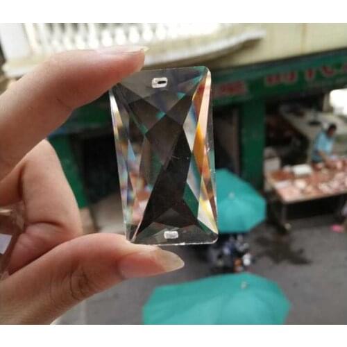 Free Shipping Modern 40pcs/lot 30mm*50mm Crystal Facted Droplet DIY Pendants For Chandelier Parts,Home Wedding /Party Decoration