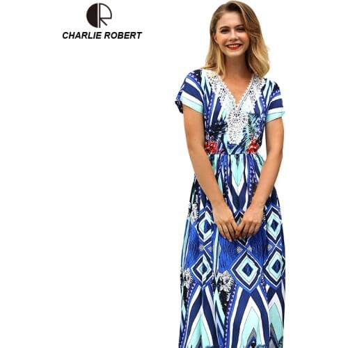 Летние платья с коротким рукавом CHARLIE ROBERT China At AliExpress