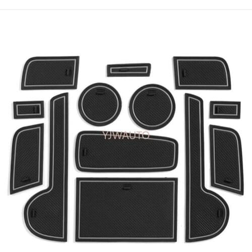 Door Slot Mat for Lexus CT200H 2011- 2018 Gate Groove Cushion Car Door Rubber Cup Holder Mats Anti-slip Carpets Position