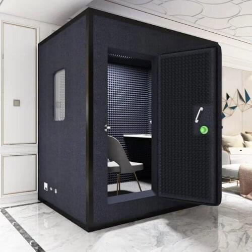【Global Delivery】5x6.5ft Aluminum plastic Panel sound-proof Vocal Booth room Modular Detachable host studio Vocal Booth