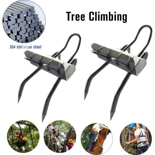 Tree Climbing Tool Pole Climbing Spikes For Hunting Observation Picking Fruit 304 Stainless Steel Climbing Tree Shoes Drop Ship