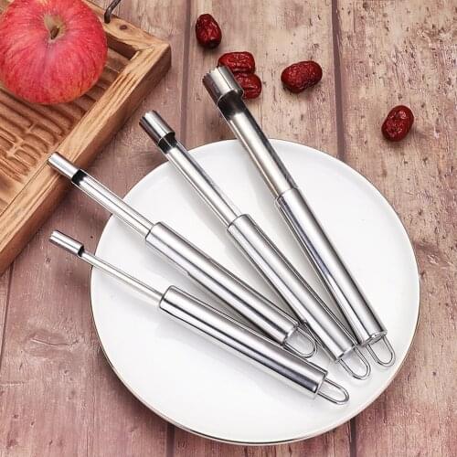 Stainless Steel Core Remover Fruit Core Extractor Hawthorn Apple Cherry Multi-size Core Remove Tool For Home Kitchens