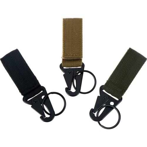 Molle Attach Belt Clip Webbing Backpack Strap Quickdraw Clasp Outdoor Carabiner Camp Water Bottle Hanger Tactical Holder Hook