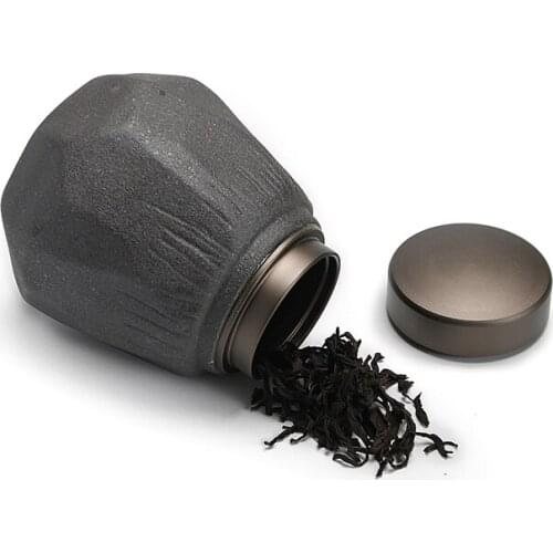 Ceramic tea cans, stoneware tin cans, sealed cans, retro household Japanese storage cans, creative tea warehouse gift boxes