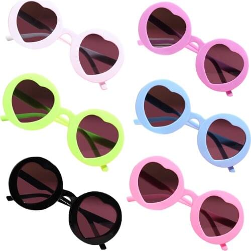 Hot Fashion Kids Toddler Round Heart Sunglasses UV400 Protection Beach Sunglasses with Tinted Heart Shaped Lens for Boys Girls