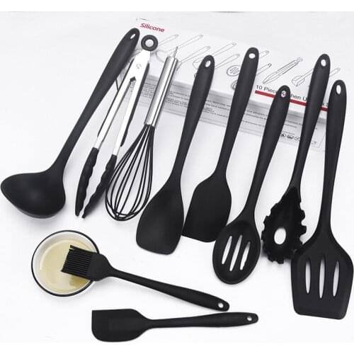 10Pcs Kitchen Utensil Set Silicone Kitchenware Non-stick Cookware Baking Utensils Kitchen Cooking Tool