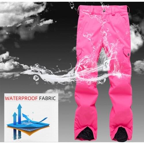 2019 Update Women Thick Warm Snow Pants Winter Ski Pants Camping Hiking Skiing Trousers Waterproof Windproof Pants For Female