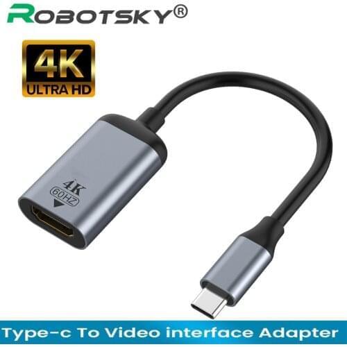 USB Type-C to VGA/DP/HDMI-Compatible Converter Cable Mini DP/GB/MDP Type C to HDMI-Compatible 4K 60HZ Adapter for Huawei Samsung