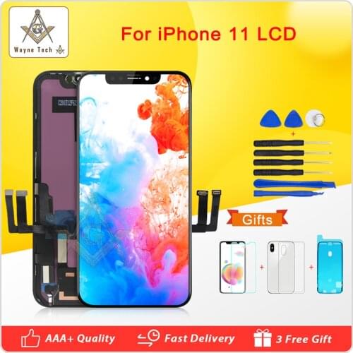 Grade AAA+++ For iPhone 11 Retina LCD Display Screen Digitizer Assembly Replacement For iPhone 11 Parts With Gift