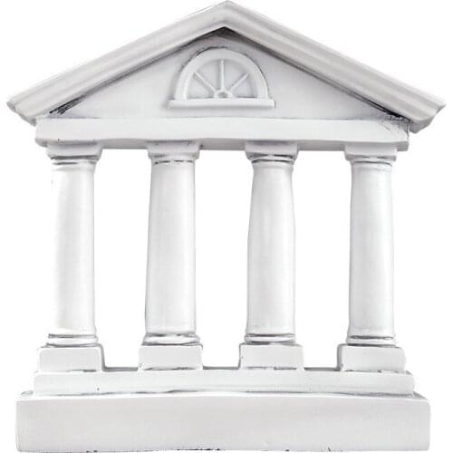 RETRO COLUMN BUILDING MODEL STATUE FIGURINE ANCIENT ROME CREATIVE ARCHITECTURAL DECORATION EUROPEAN STYLE HOME FURNISHING R1690