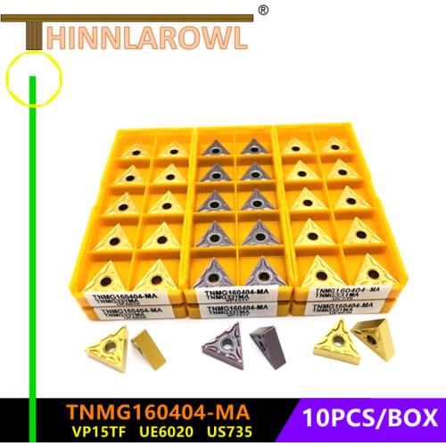 TNMG160404 MA VP15TF/UE6020/US735 External Turning Tools Carbide inserts Cutting Tool CNC Tools Lathe cutter tools