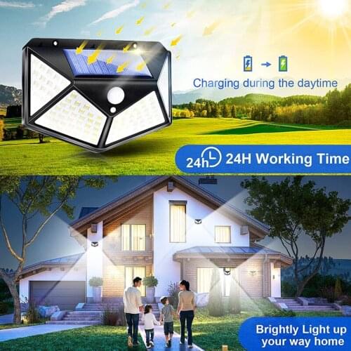 Shirun Lighting Outdoor LED Solar Light Motion Sensor Waterproof Sunlight Garden Decoration Street Lights Lantern Wall Lamp